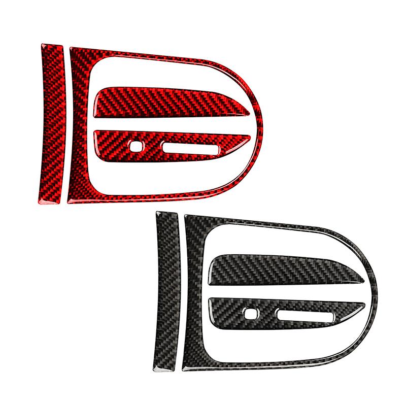 Carbon Fiber Car Central Console Gear Shifter Panel Frame Kit Decoration Sticker For Ford Mustang 2015- Interior Parts