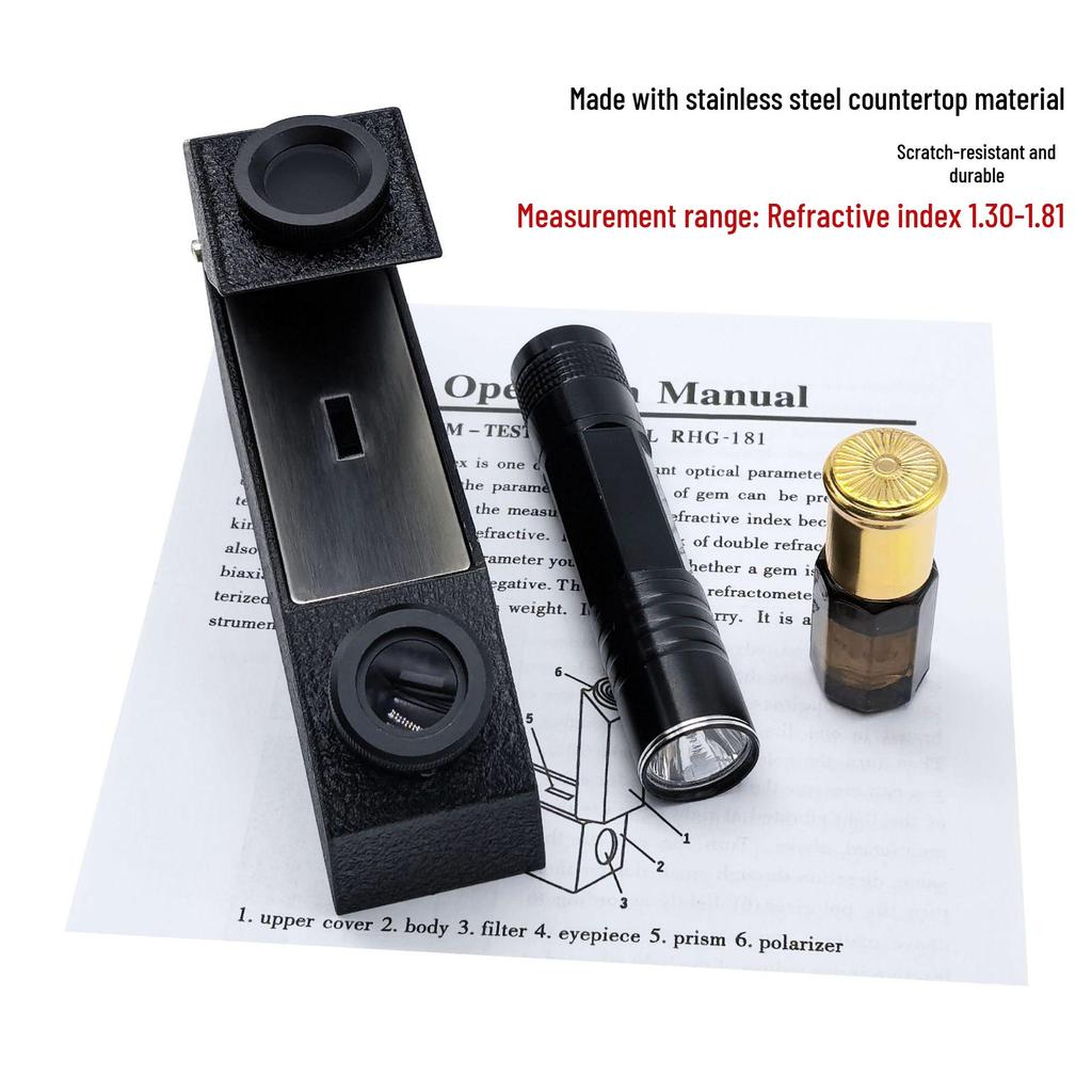 High-Precision Digital Refractometer for Gemstone and Jade Jewelry Appraisal
