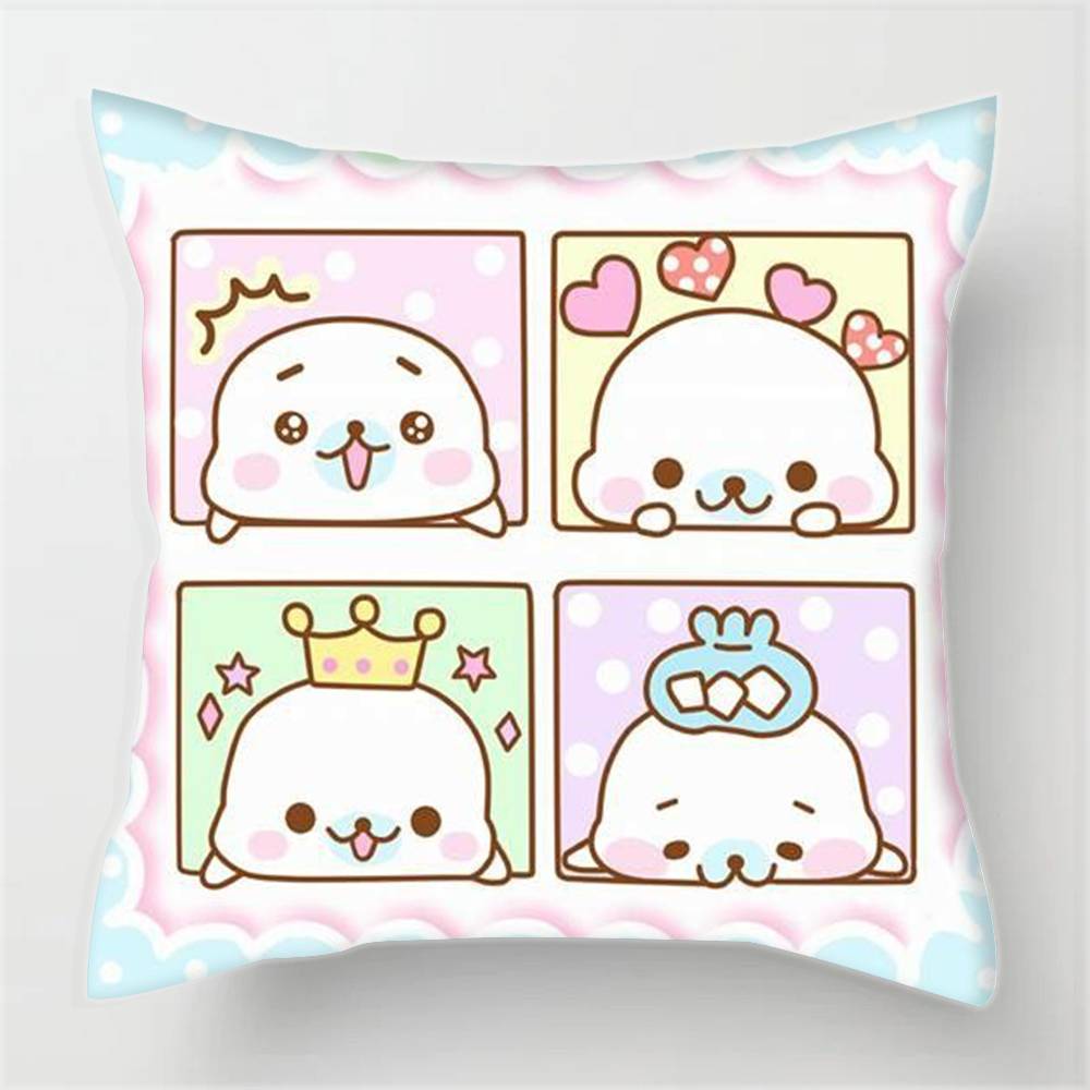 Pillowcases cushion covers living room sofas home decor gifts Anime M-Mamegoma Kawaii  cute