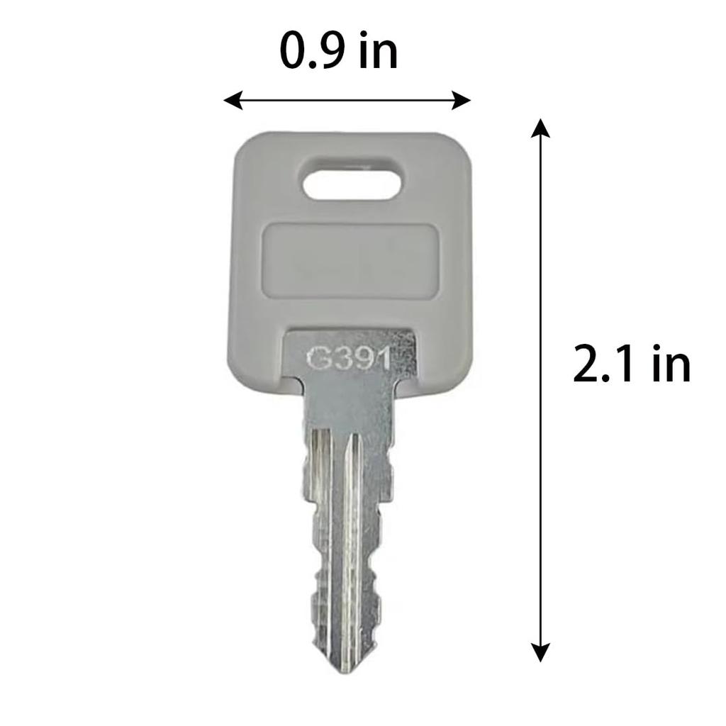 5PCS G391 Replacement Key for RV Motorhome Trailer Camper - Compatible with Global Link, FIC, Lippert Components, Fastec, Bauer, Montana, and