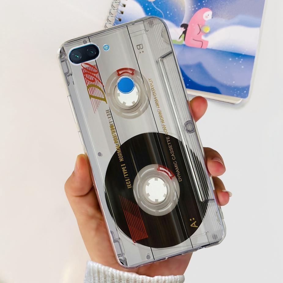 For Xiaomi Mi 8 Lite Case Cute Painted Cover Clear Silicone Phone Case For Xiaomi Mi 8 Lite 8Lite Back Cover 6.26'' Fundas Coque