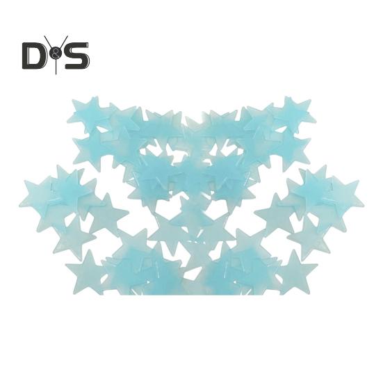 

100 шт. светящихся наклеек на стену в виде звезд, светящиеся в темноте, настенные наклейки без клея с клейкой лентой для потолка, детской спальни