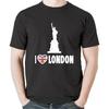 London - I Love London - I Heart London Funny Liberty Statue T-Shirt Sweatshirt Hoodie Tanktop for Men Women Kids Black