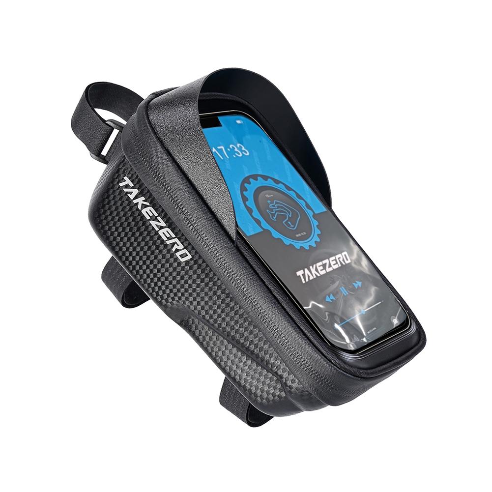 

Touch Screen Bicycle Front Frame Bag Light Barrier Waterproof Upper Tube Pannier Storage Pouch Hard Shell Case Cycling Equipment