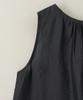 MAKE A TOAST Back Shirred Sleeveless Blouse Dark Gray Mbesto006Dg