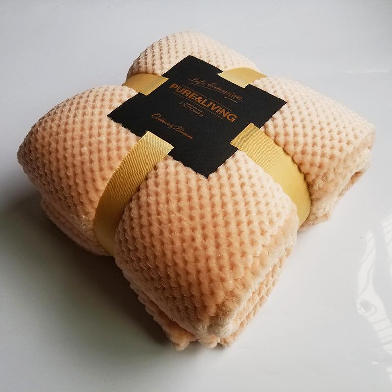 Flannel Blanket Thickened Coral Fleece Soft Blanket Plush, Fluffy, Warm, Cozy – Perfect for Bed, Sofa