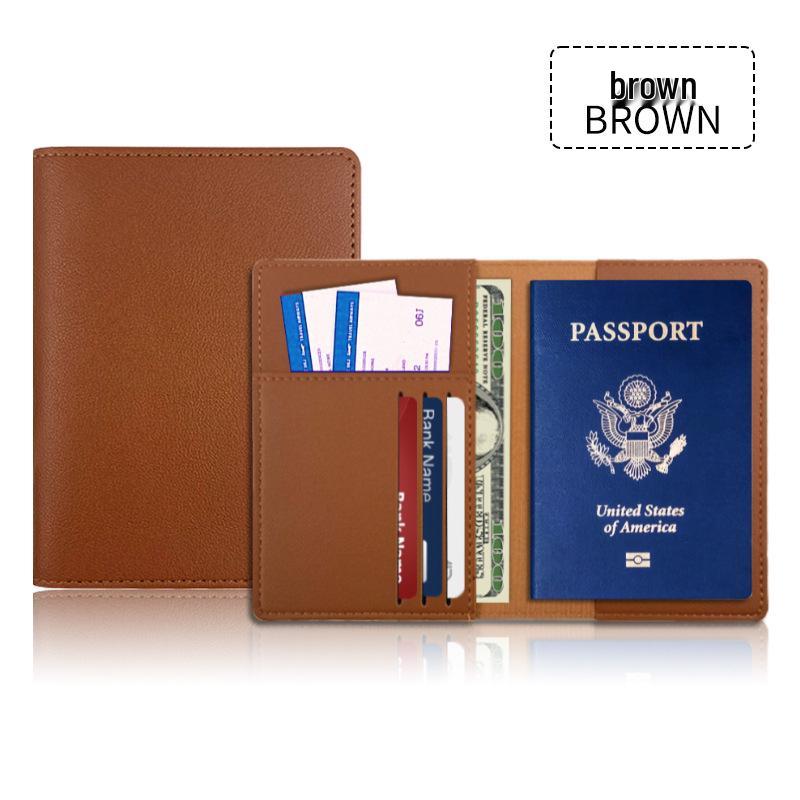 Customizable PU Leather Passport Holder Set with Multi-card Slots and Durable Protection