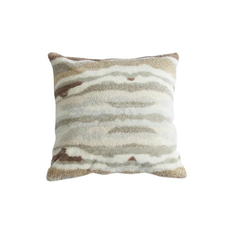 Plüsch Kissenbezug Leoparden Muster Kissenbezug 18x18 Zoll Nordische Dekokissen Luxus Heimdekoration Wohnzimmer Sofakissenbezug