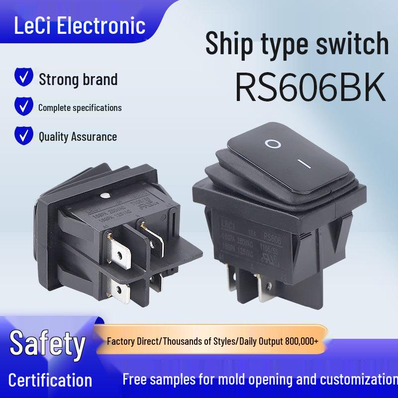 Three-Phase AC Power Socket with Switch and Fuse for 3D Printers and Medical/Military Use