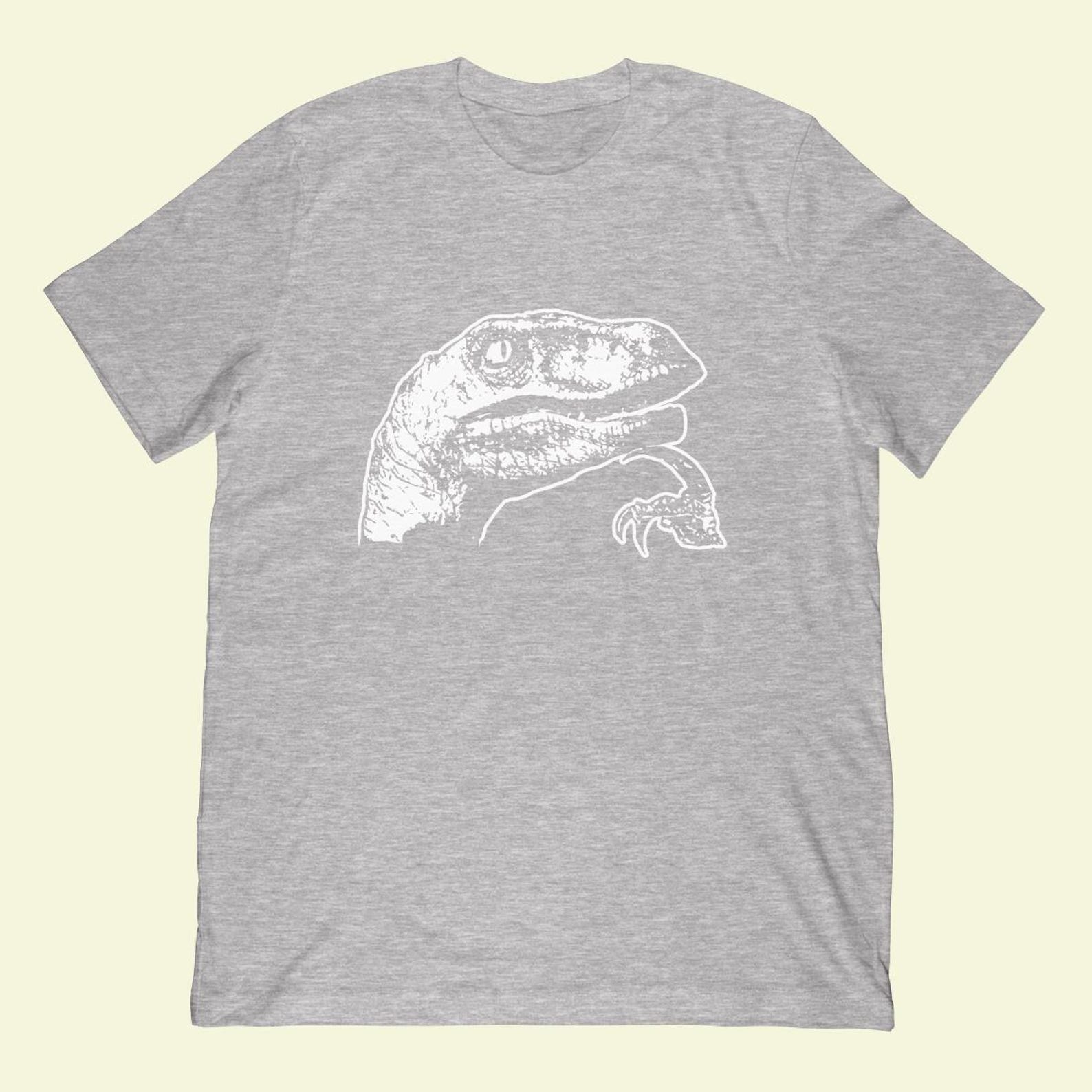 Philosoraptor T-Shirt: Thoughtful Raptor Meme Apparel 3XL