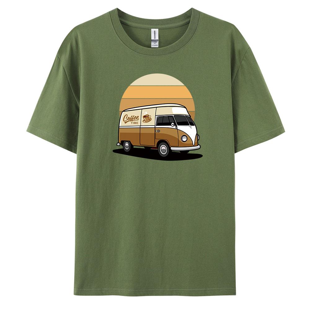 Car Mens Casual Shortsleeved Tshirt with 100 Cotton Fashion print Tees oversize