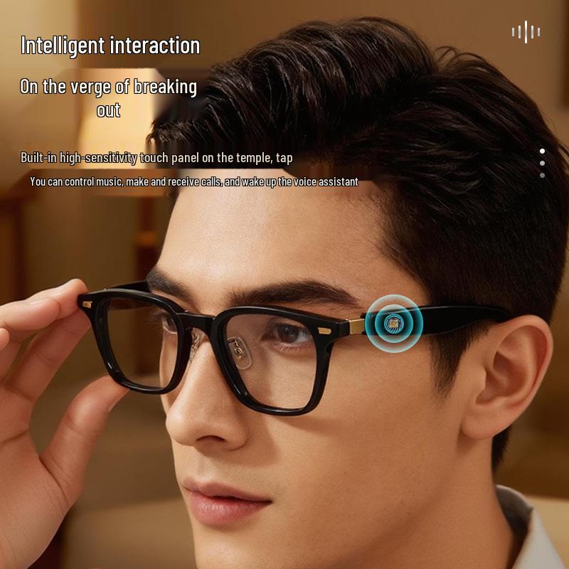 Smart Bluetooth Glasses: High-End Interactive English/Chinese Music & Calling with One-Button Photo Feature
