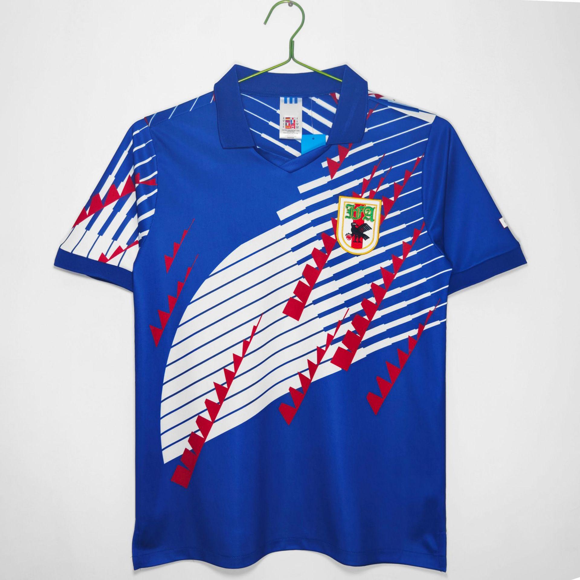 Classic retro jersey Classic style popular wear Japan national team football jersey top casual wear S