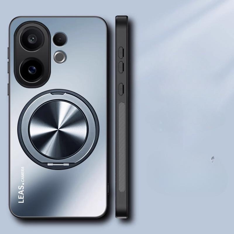 Magnetic Case For VIVO X200 FE Matte Shockproof 360° Rotating Ring Holder Hard Back Cover For VIVO S30 Pro mini Stand Shell
