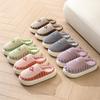 Cotton Slippers Women's Autumn and Winter Indoor Home Thick-soled Household Plush Warm Soft-soled Non-slip Cotton Shoes