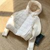Knitted Sweater Sleeve Splicing Down Cotton Suit Women's Winter Casual Jacket T Short Winter Cotton Suit