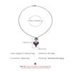 Gothic Bow Red Heart Cross Pendant Necklace Trendy Women Dark Style Neck Accessory