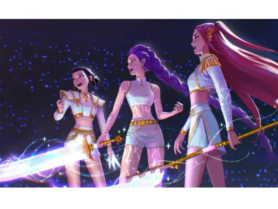 K-Pop Girl Group Demon Hunter Cosplay Costume for Lumi, Mila, Zoey Stage Performance