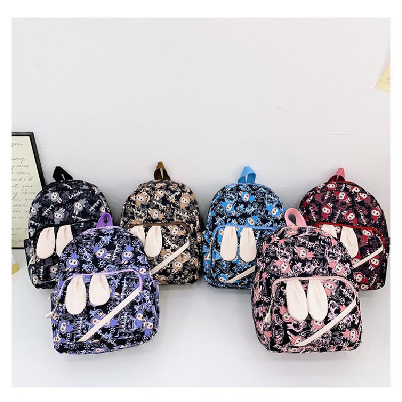 Kids Cartoon Backpack Outdoor Activities Adjustable Straps Student School Bag