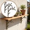 Floating Shelf Bracket Branch Wall Mounted Stand 2 Pieces Floating Wood Shelves Brackets for Entryway Bedroom Living Room