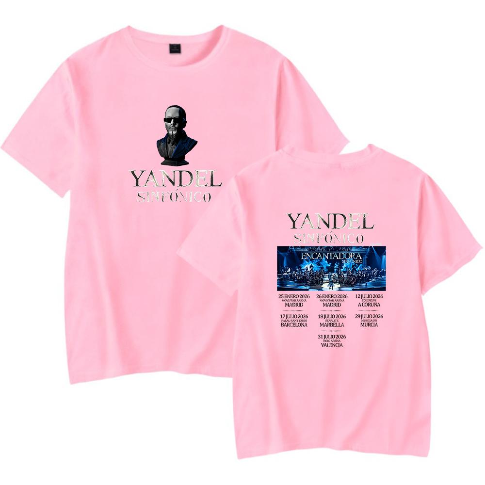 

Yandel Tshirt 2026 Tour Sinfónico Tshirt Merch Crewneck Short Sleeve Unisex Women Tee S