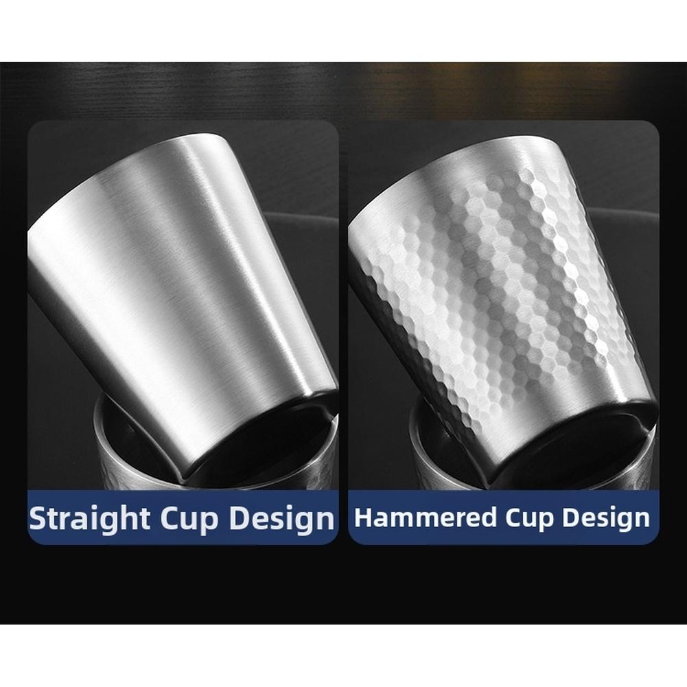 Stainless Steel Dual Wall Tumbler Mug with Hammered Finish
