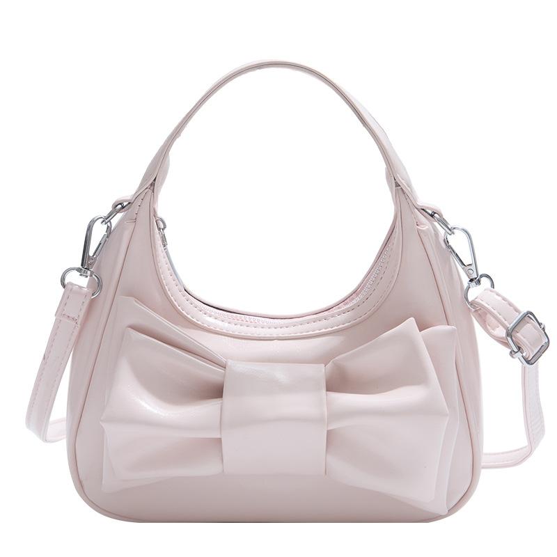 Bow Handbag Bag Women's Summer New Fashion Simple Casual Shoulder Messenger Bag