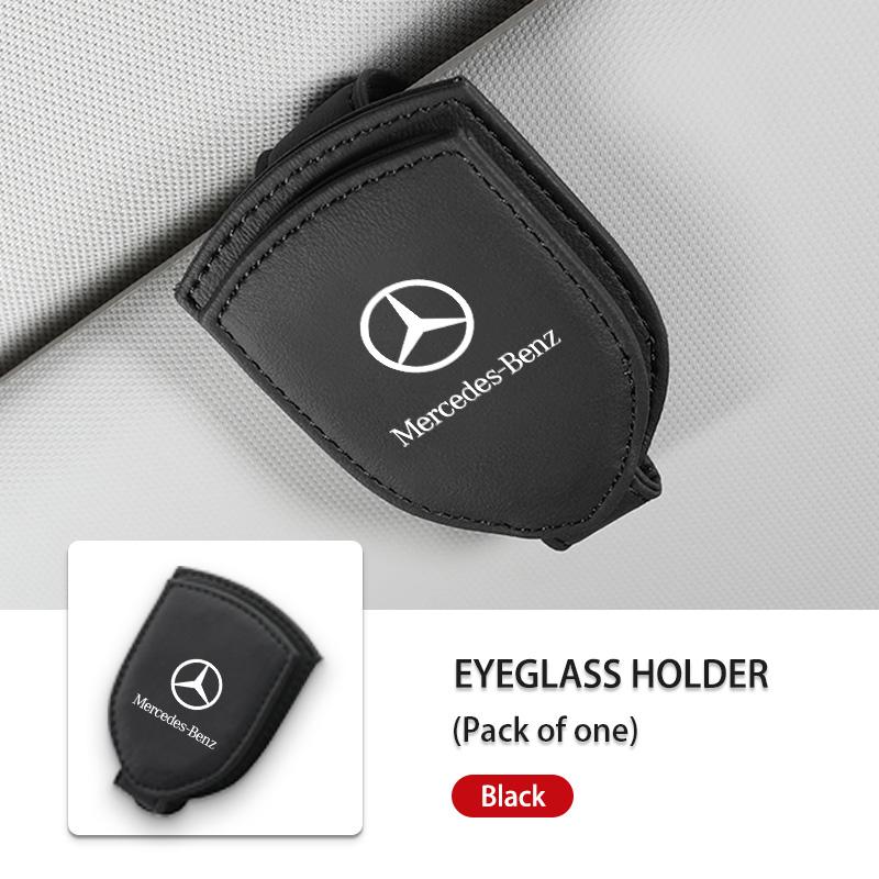 Universal Car Eyeglasses Sun Visor Glasses Holder Organizer Clip For Mercedes Benz W211 W124 W176 W177 C260 C300 GLC CLE CLA