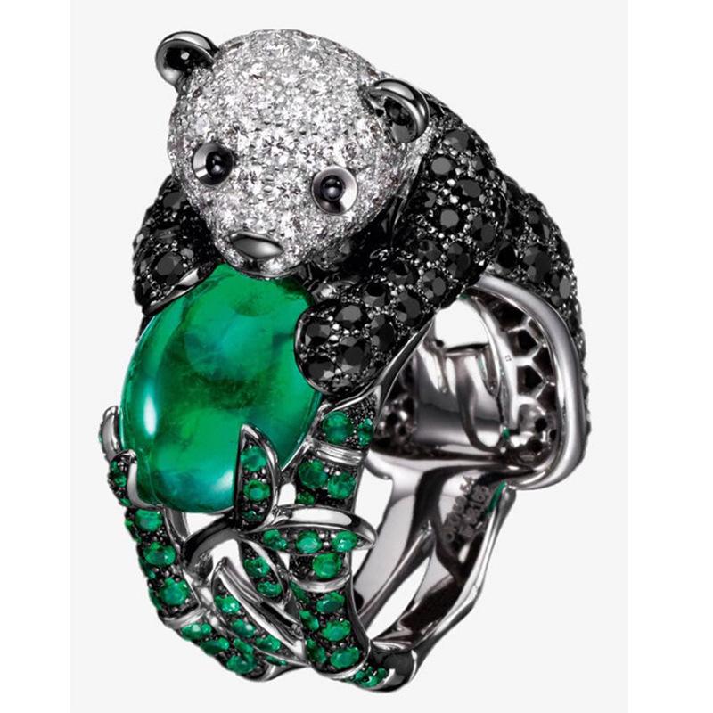 2025  Jewelry Mixed Styles Creative Lovely Frog Panda Sea Turtle Snake Animal Female Ring for Women Party Accessories