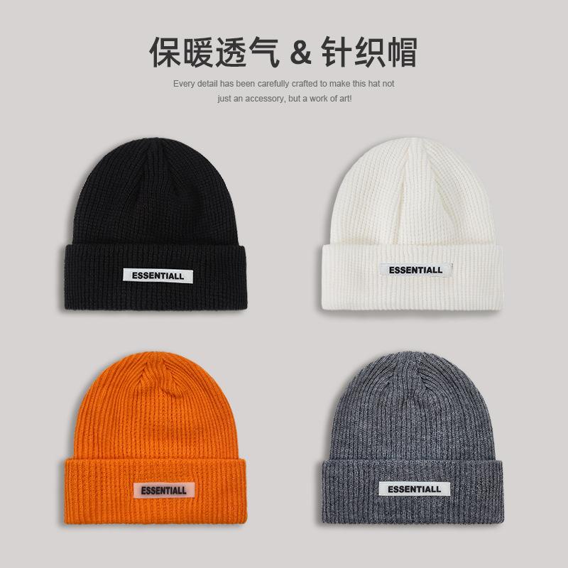 Celebrity-style Hat, Winter Men's Woolen Hat, Versatile Pullover Knitted Hat for Autumn and Winter, Warm Beanie for Women