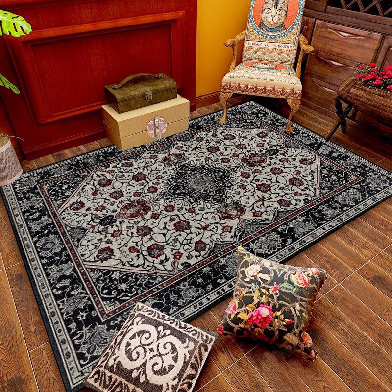 

Persian Retro Carpets Boho Home Decor Non-slip Washable Big Rugs for Living Room Bedroom Study Sofa Area Floor Mats 60x90cm