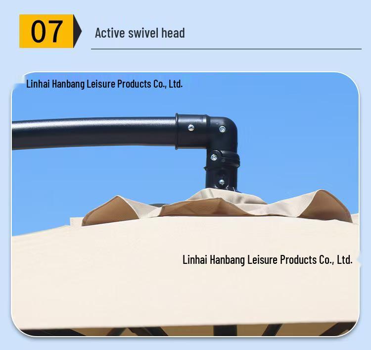 Waterproof Outdoor Sunshade Banana Umbrella for Patio, Garden, Hotel, or Beach