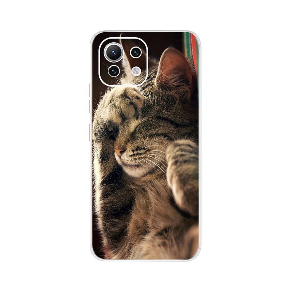 For Xiaomi Mi 11 Lite Case Cute Cartoon Cover For Xiaomi Mi 11 Lite 5G Phone Cases Mi11 Lite 11Lite Soft TPU Fundas Capa 6.55''