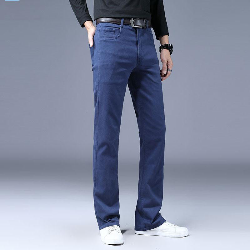Jeans Men Men's Micro-FIare Denim Trousers Classic Designer Casual FIared Pants