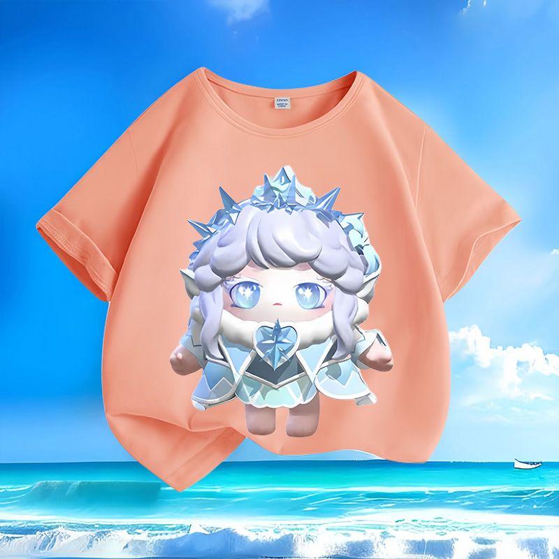 

Children s Egg Doll Party Top, Summer Loose Top for Boys and Girls 160 оранжевый