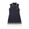 MALBON GOLF Sleeveless Fine Pleated Dress Navy (Woman)