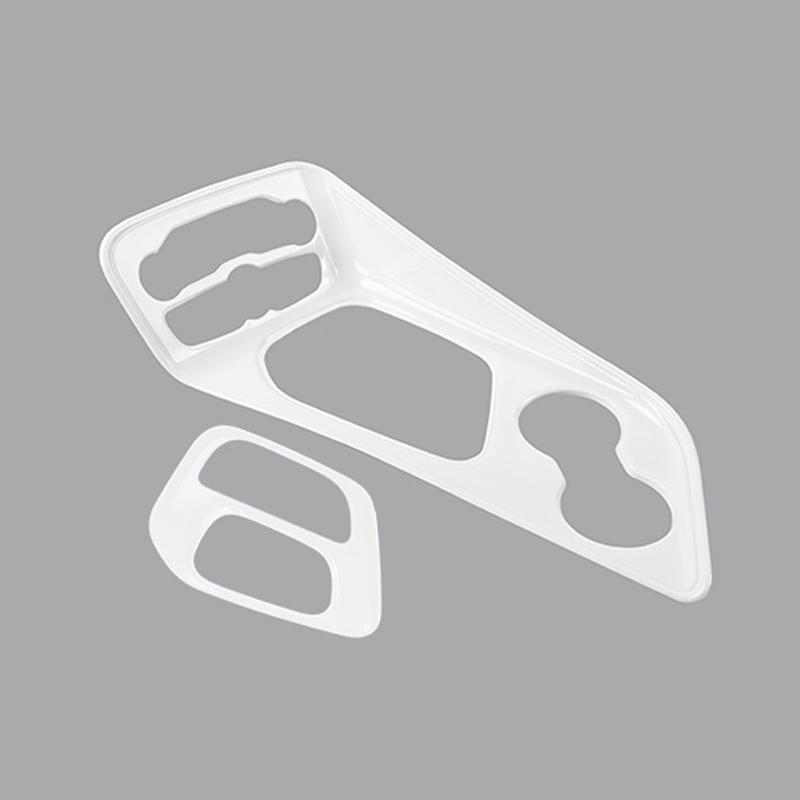 

Декоративна наклейка на кришку перемикання передач ABS, підходить для аксесуарів для прикраси салону автомобіля Dodge Challenge 2015 Up білий