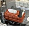 Creative Rectangular Bread Shaped Tissue Box Coffee Table Desk Decoration Ceramic Tissue Box Bedside Table Paper Towel Case