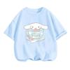 Cinnamoroll Cartoon Sanrio T-shirt Kids 3-14Y Boys Clothes Girls Summer Casual Tops Wear