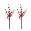 2pcs Simulated Flowers Berrys Flower Decoration Fruit Flowers Bouquet for New Year Ornaments Wedding Supplies