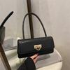One Shoulder Underarm Handbag Bag Summer Large Capacity 2025 Foreign Style New Model Texture Lock Weave Women