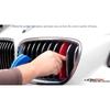 ///M-Sport 3-Color Grille Insert Trims For BMW E60 5 Series Center Kidney Grill