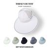 New Outdoor Sun Protection Hat for Women with Ultraviolet Rays  Summer  Plush Hat Brim Empty Top Ice Silk Sun Hat