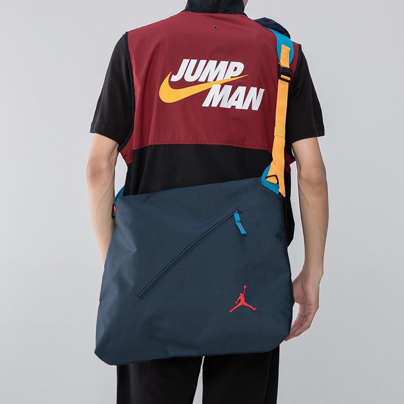 Jordan Polyester Messenger Bag, Crossbody Bag, Shoulder Bag Unisex Navy Blue Jordan JD2143008GS-003