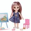Cute Sweet Face BJD Doll 13 Joints Movable Doll Cute 1/12 Princess Doll  Girl Gift