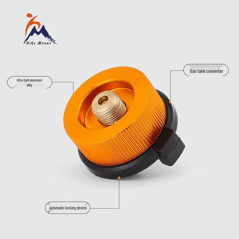 Outdoor Langer Gaskartuschen-Umrüstkopf mit selbstschließendem Kupferkern für Campingkocher