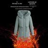 Mom's Mid-Length Autumn Winter Down Cotton Coat - New Style Plus Velvet for Middle-Aged & Elderly Women