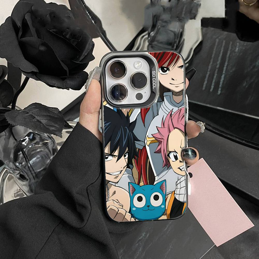 ANIME Y-FAIRY TAIL Phone Case For iPhone17, 16,15,14,13,12 Pro Max Black Candy Matte Shockproof Cover