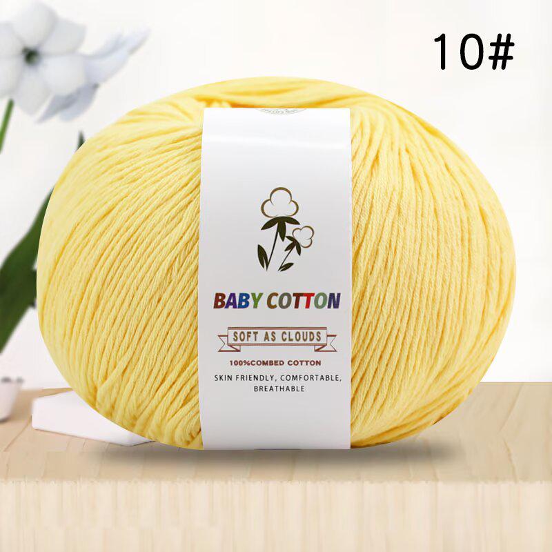 Pure Xinjiang Cotton Yarn for Children's Knitting and DIY Crochet Projects