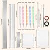 Polymer Clay Tools, Acrylic Clay Roller Pin, Polymer Clay Cutters Tools, Clear Rectangle Sheet Press Board Wire Texture Set